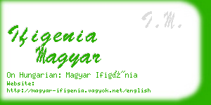 ifigenia magyar business card